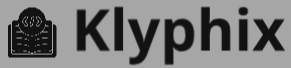 Klyphix logo with a stylized letter 'K' on a white background