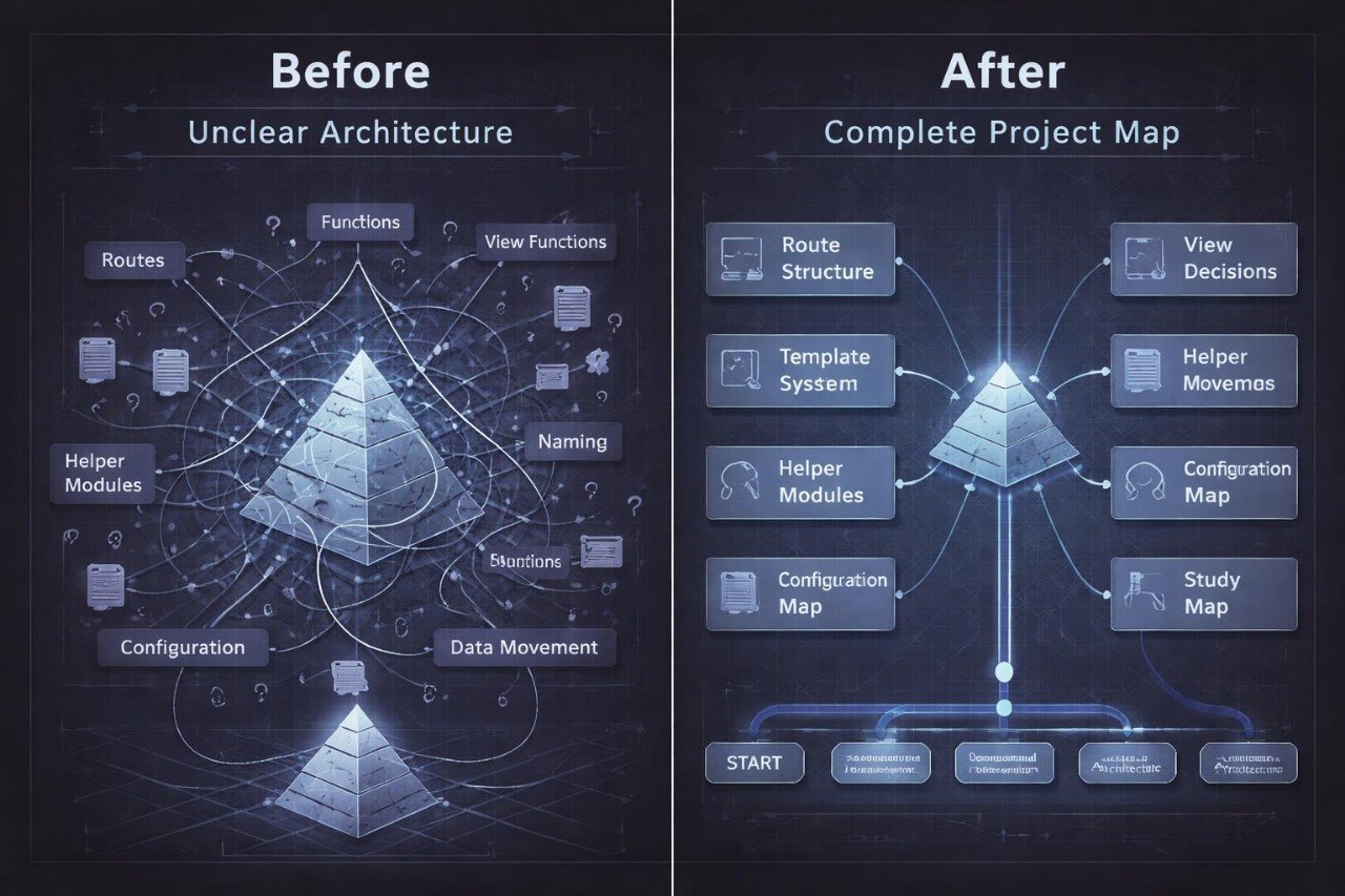 Before/after diagram